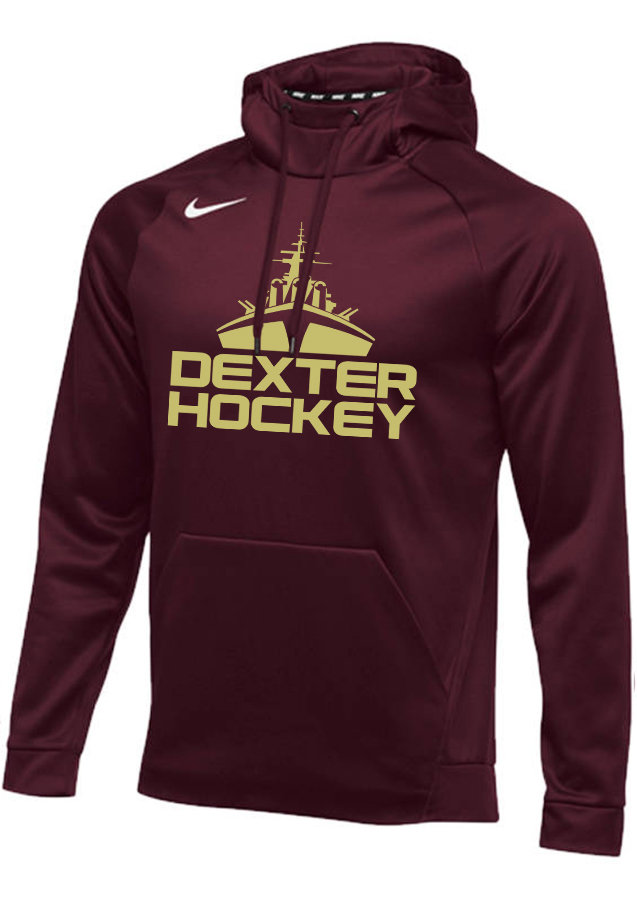 Nike Performance Hooded Sweatshirt - Maroon, Black Nike Performance Hooded Sweatshirt - Maroon, Black