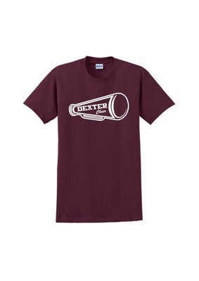 [NOT REQUIRED] Soft Cotton Megaphone T-Shirt - Maroon