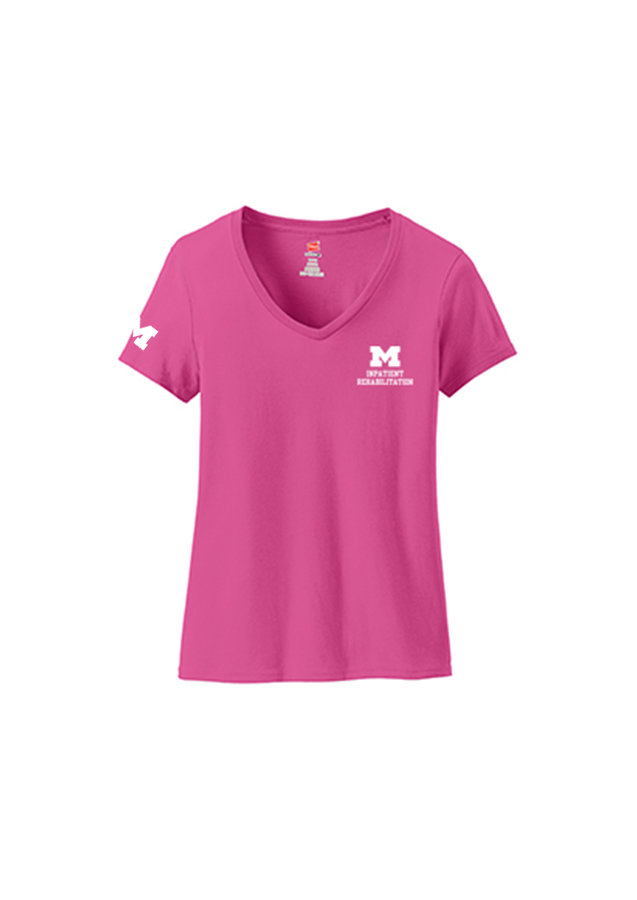 Hanes Women's Short Sleeve Cotton Tee - Pink