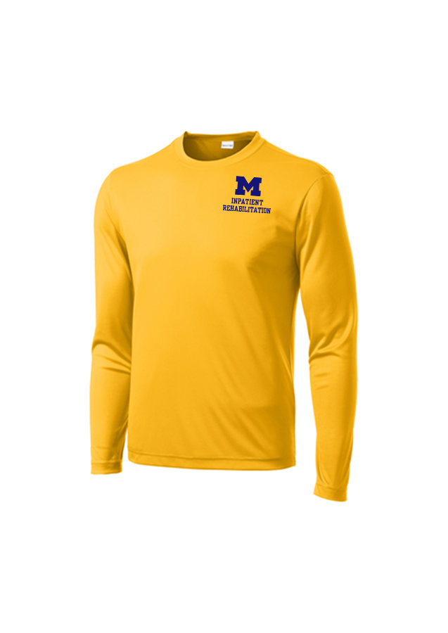 Men's Long Sleve Performance Tee - Gold