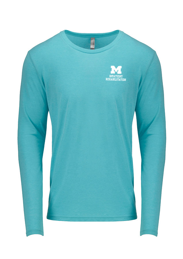 Next Level Unisex Long Sleve Cotton Tee - Light Blue