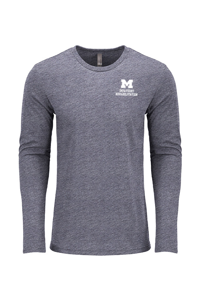 Next Level Unisex Long Sleve Cotton Tee - Heather Grey
