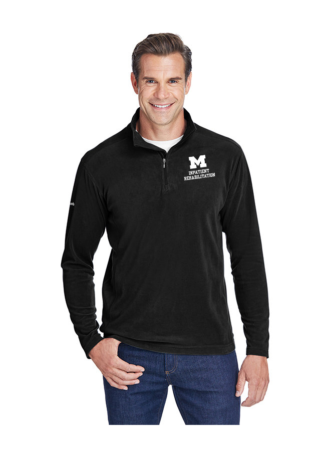 Columbia Fleece Unisex 1/4 Zip - Black Columbia Fleece Unisex 1/4 Zip - Black
