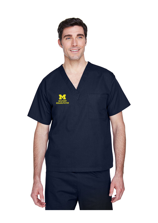 Scrub Top -  Navy