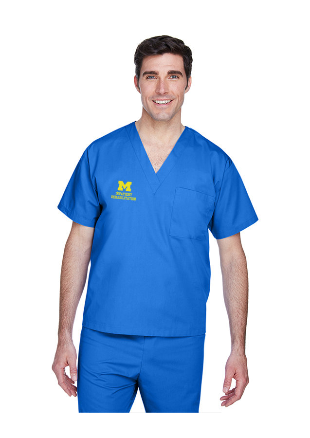 Scrub Top -  Royal Blue