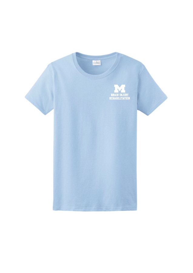 Women's Soft Cotton Short Sleeve T-Shirt - Light Blue