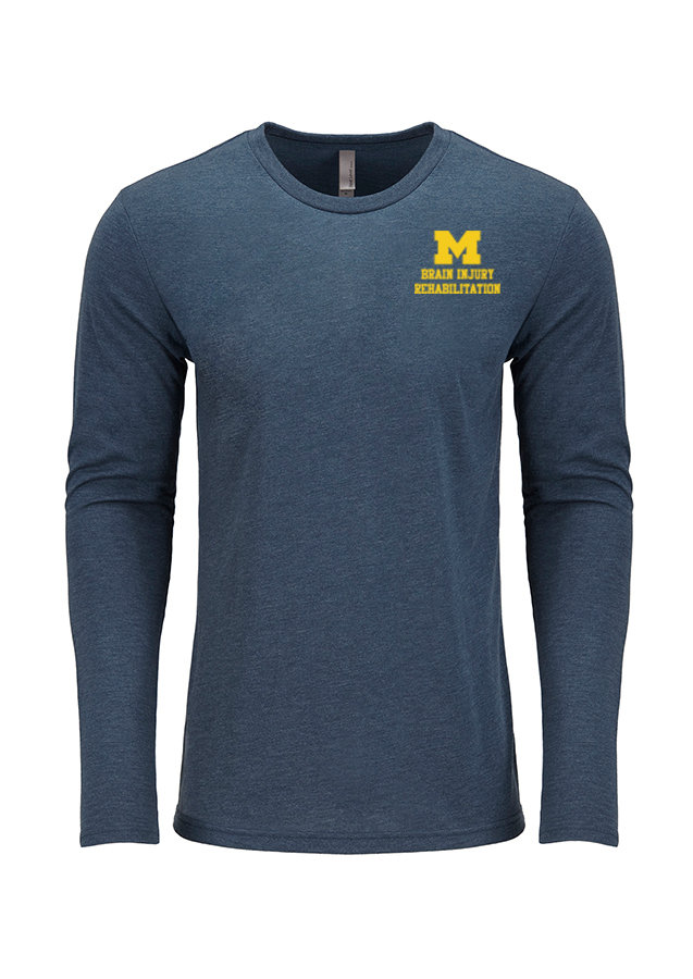 Next Level Unisex Long Sleve Cotton Tee - Navy