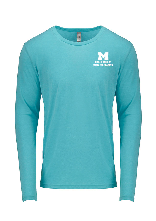 Next Level Unisex Long Sleve Cotton Tee - Light Blue