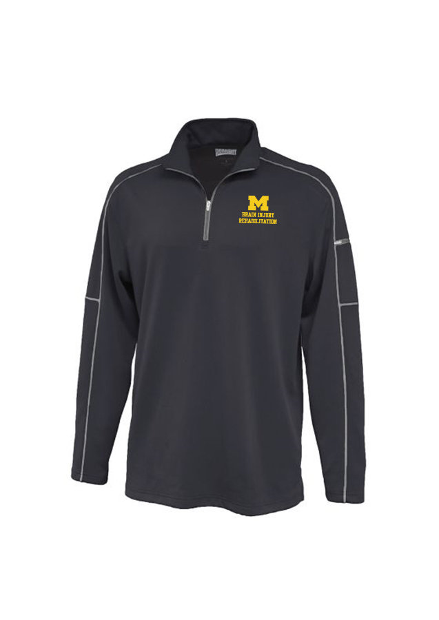 Men's Pennant Mid Weight 1/4 Zip - Black Men's Pennant Mid Weight 1/4 Zip - Black