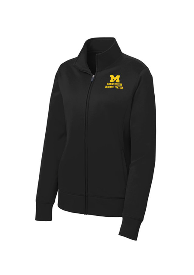 Women's Mid Weight Full Zip Jacket - Black
