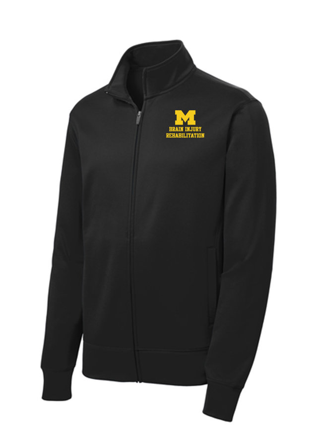 Men's Mid Weight Full Zip Jacket - Black