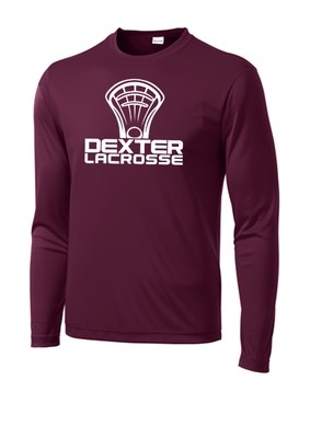 Long Sleeve Performance T - Maroon (Adult & Youth Sizes)