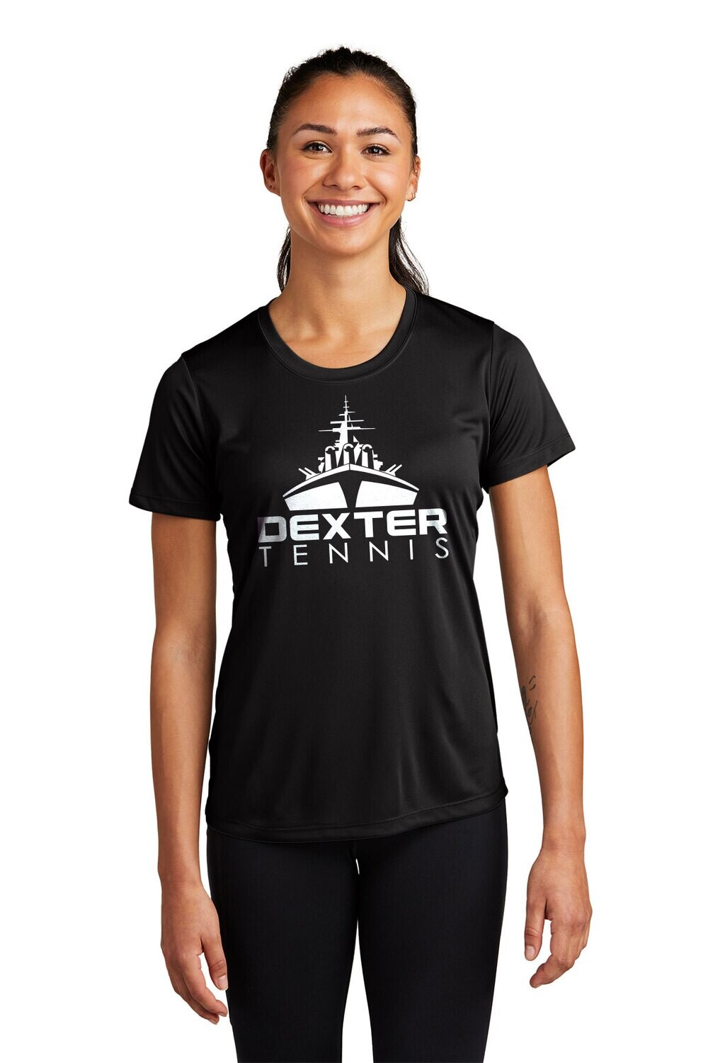 Women's Short Sleeve Performance T- Black, White