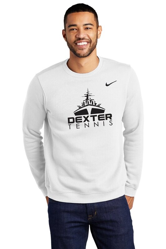Nike Cotton Crew Neck Sweatshirt - Black, White