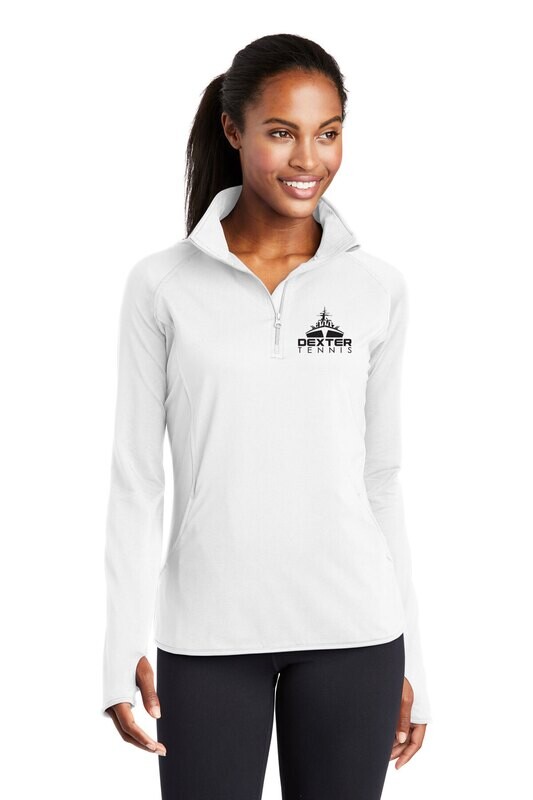 Women's Performance 1/4 Zip - Black, White