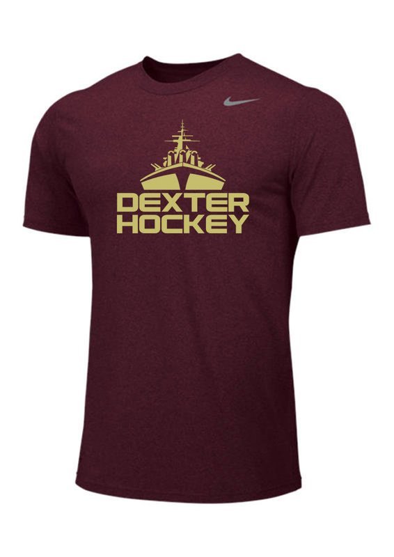 Nike Men's Short Sleeve Performance T-Shirt - Maroon, Black, Carbon Grey Heather, White