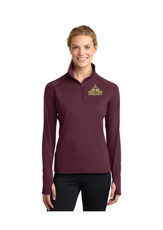 Women's Sport Tek 1/4 Zip - Maroon, Black, Grey Heather, White