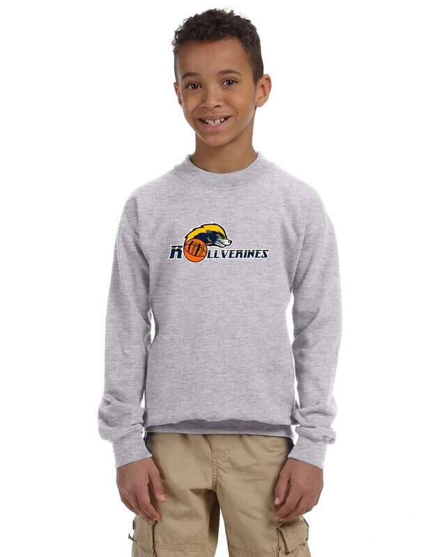 Gildan Crewneck Sweatshirt (youth sizes available) - Sport Grey