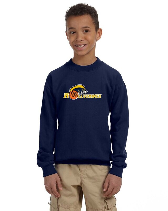 Gildan Crewneck Sweatshirt (youth sizes available) - Navy