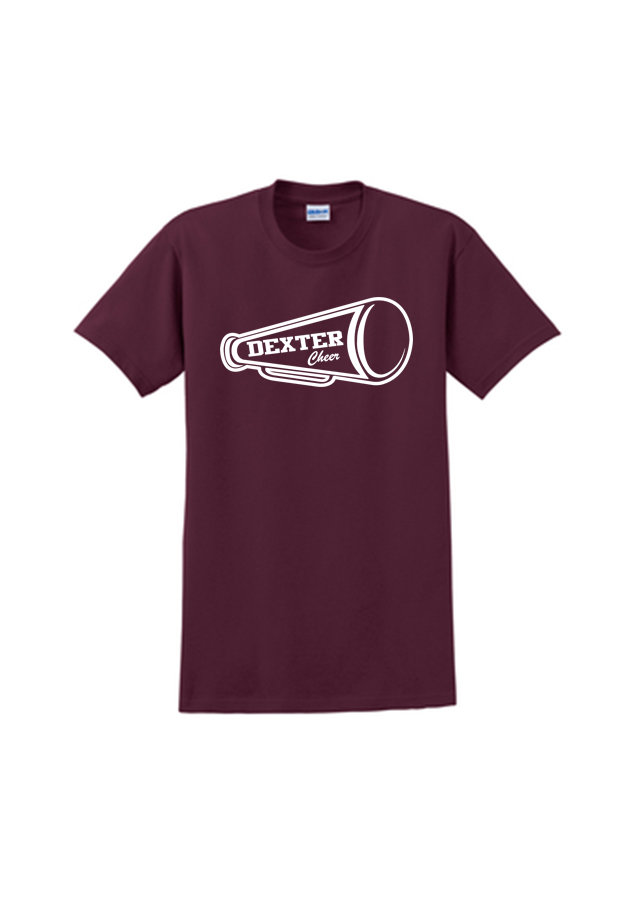 [REQUIRED] Soft Cotton Megaphone T-Shirt (Parade Shirt) (Youth sizes available)- Maroon