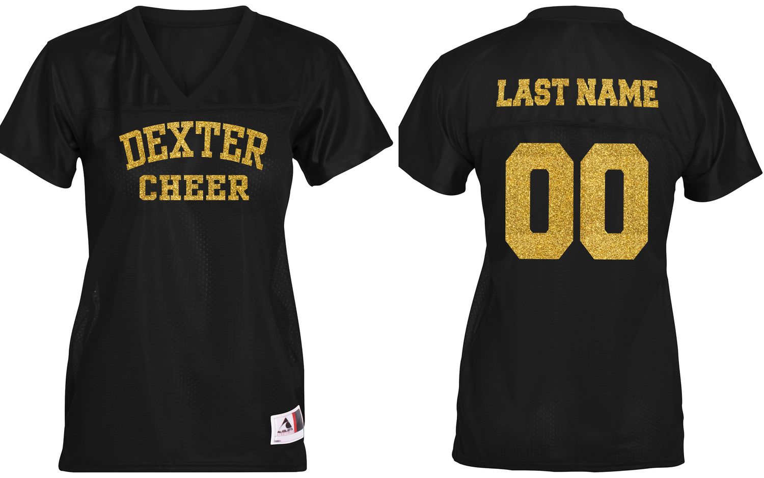 [REQUIRED- VARSITY ONLY] Glitter Print Jersey - Black
