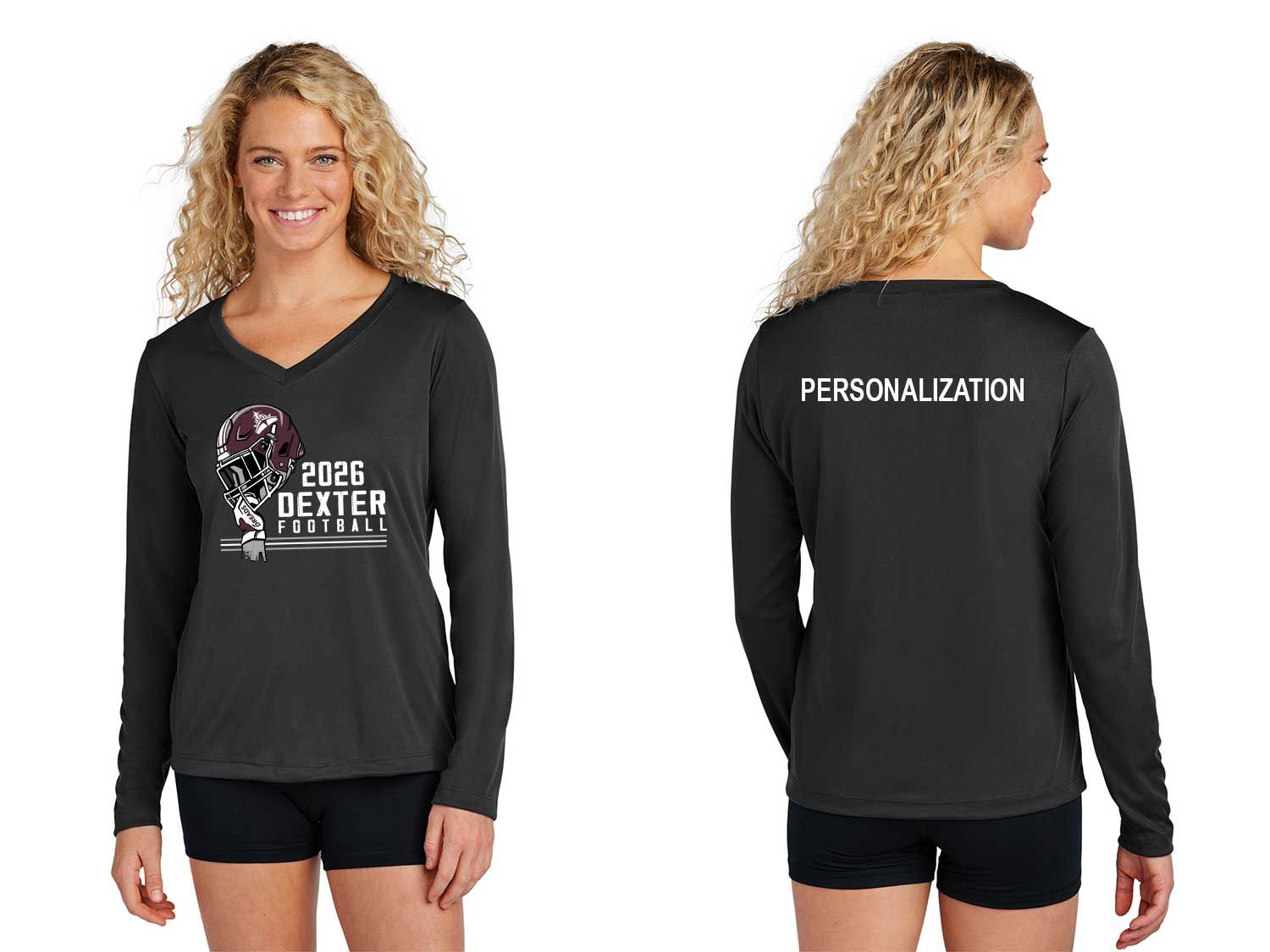 Women's Long Sleeve Performance T- Black