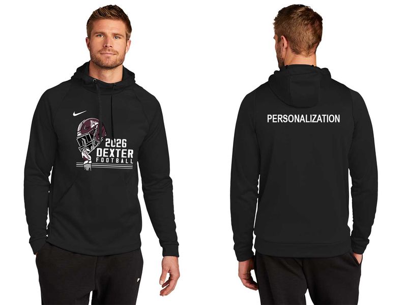 Nike Performance Hooded Sweatshirt - Black, Maroon