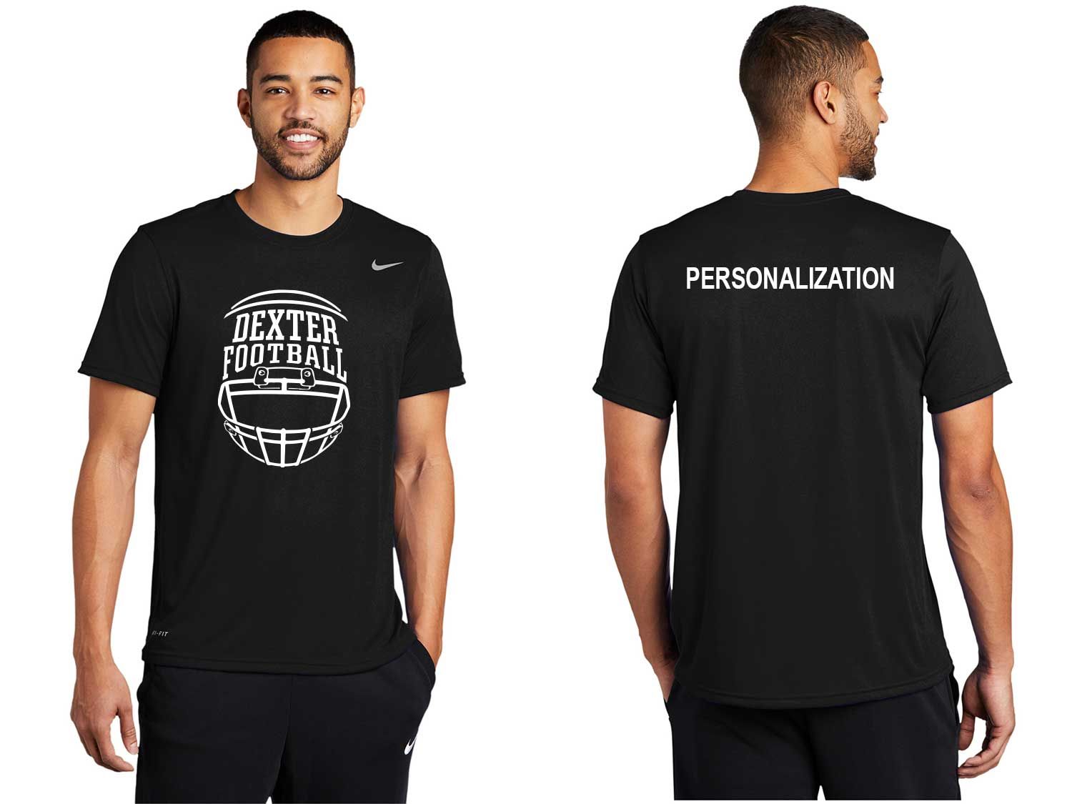 Nike Short Sleeve Performance T-Shirt - Maroon, Black Nike Short Sleeve Performance T-Shirt - Maroon, Black