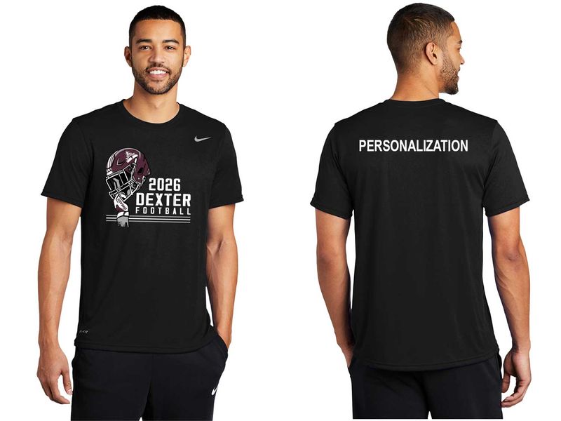 Nike Short Sleeve Performance T-Shirt - Maroon, Black