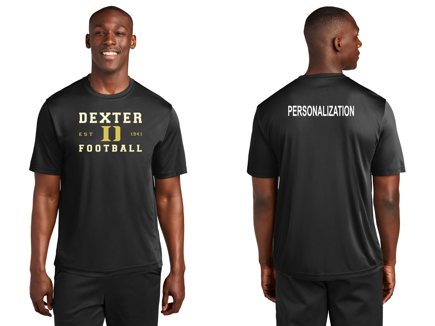 Short Sleeve Performance T- Black, Maroon