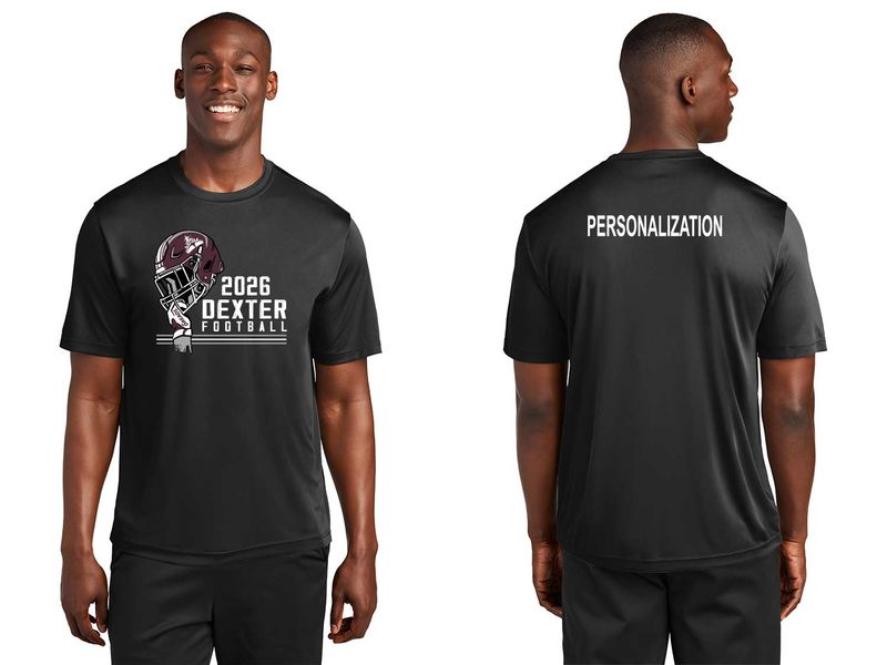 Short Sleeve Performance T- Black, Maroon