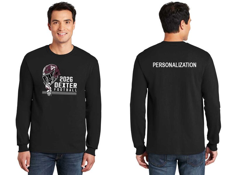 Soft Cotton Long Sleeve T-Shirt- Black, Maroon