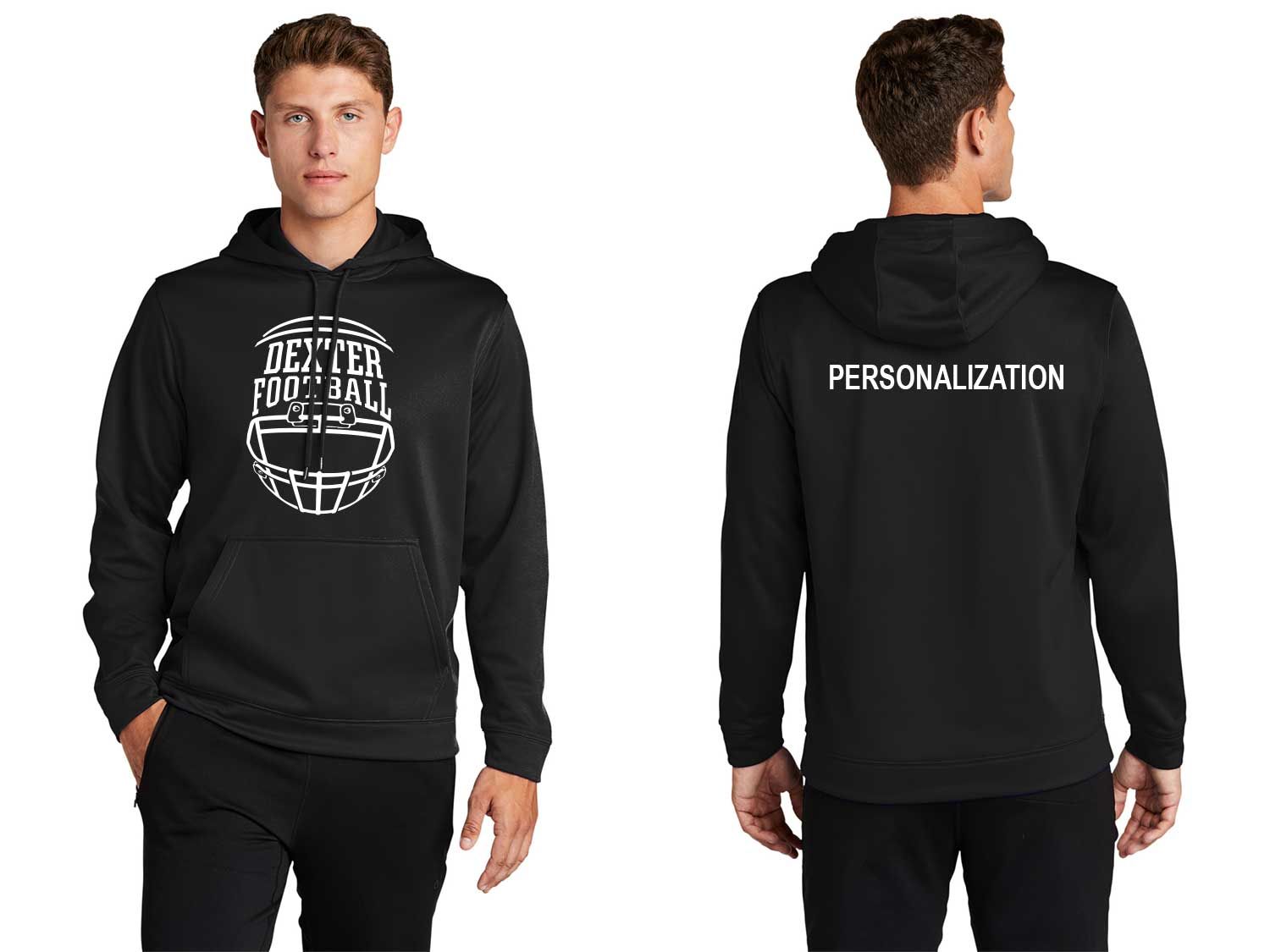 Sport Tek Performance Hoodie - Black, Maroon Sport Tek Performance Hoodie - Black, Maroon