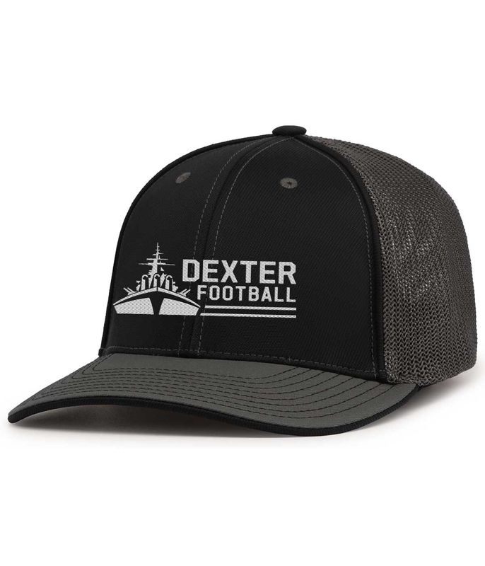 Pacific Headwear Flex-Fit Mesh Back Hat - Black, Black/Grey, Maroon/Grey