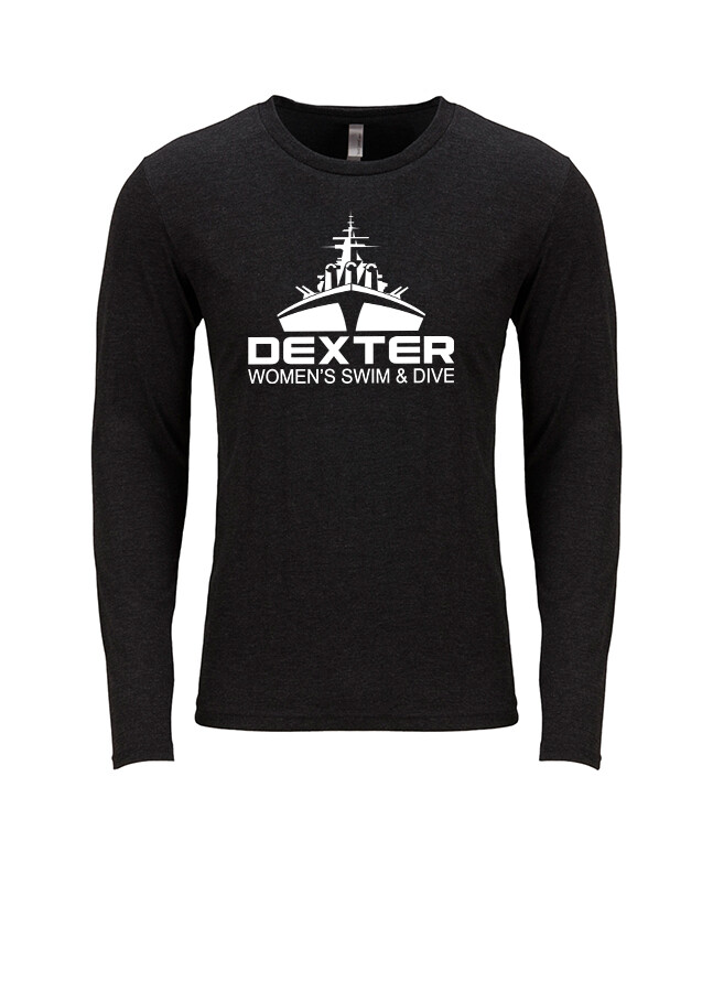 Men's Soft Cotton Blend Long Sleeve Tee - Grey, Black Men's Soft Cotton Blend Long Sleeve Tee - Grey, Black