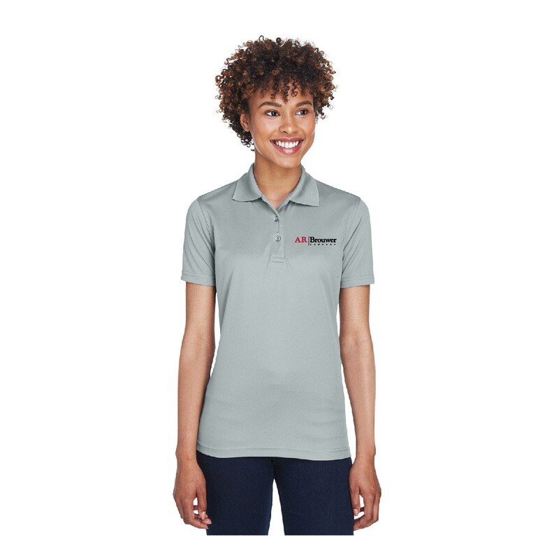 Women's Short Sleeve Polo- Black, Light Grey, Red