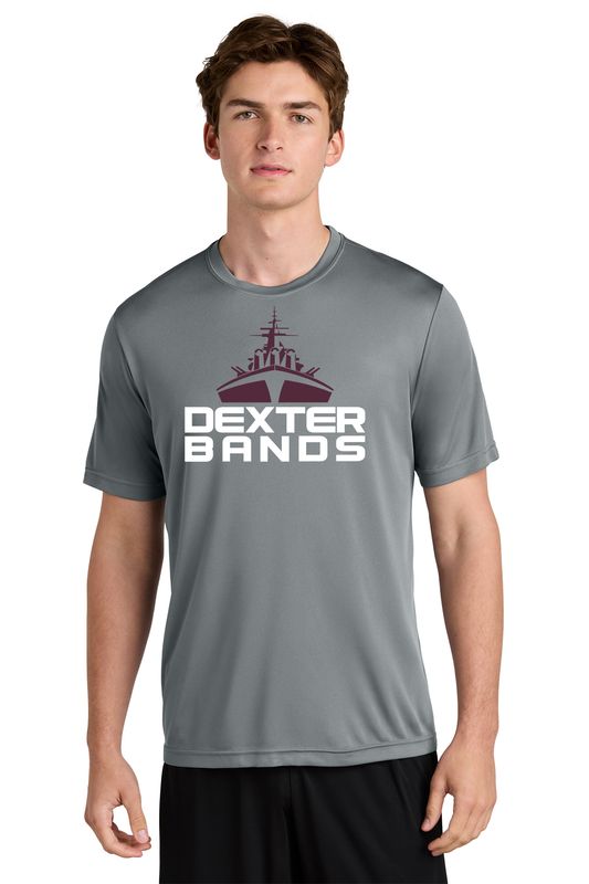 Unisex Short Sleeve Performance T-Shirt - Black/Maroon/Grey