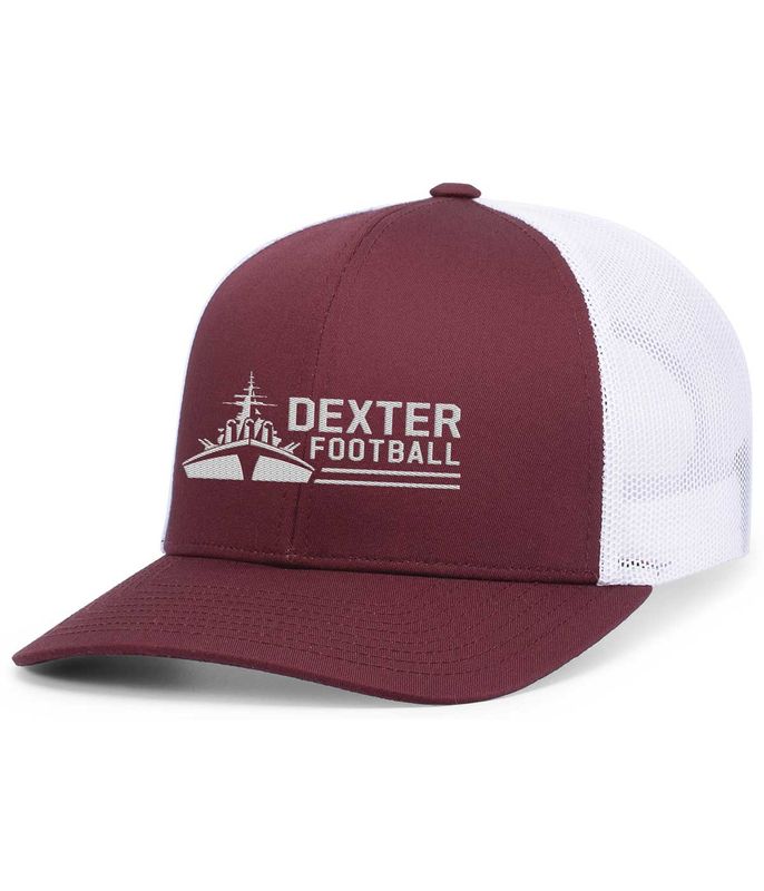 Trucker Snapback Cap- Maroon, Black