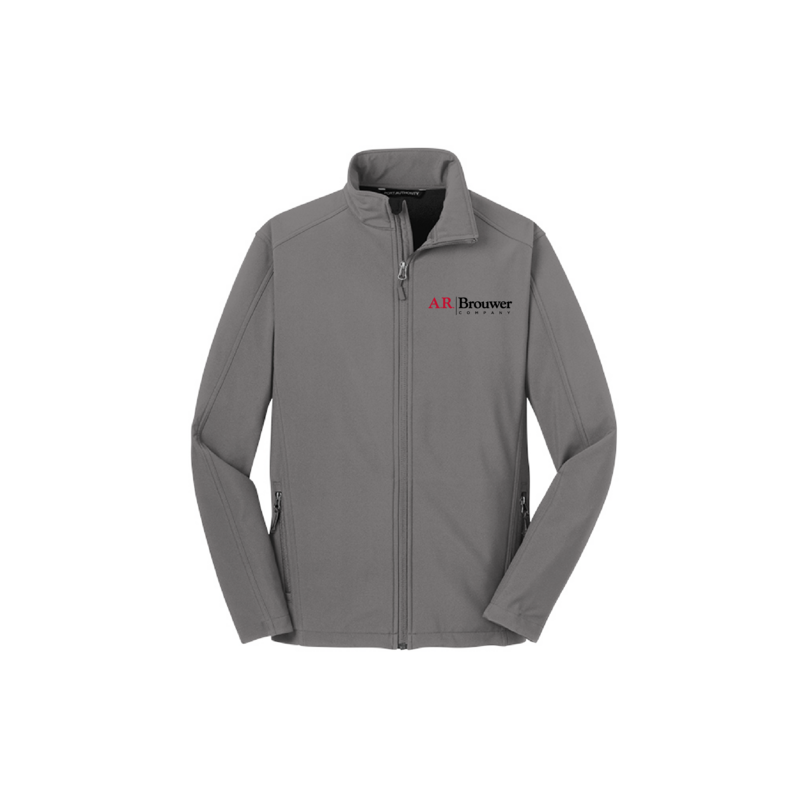 Mens Core Soft Shell Jacket- Black, Grey