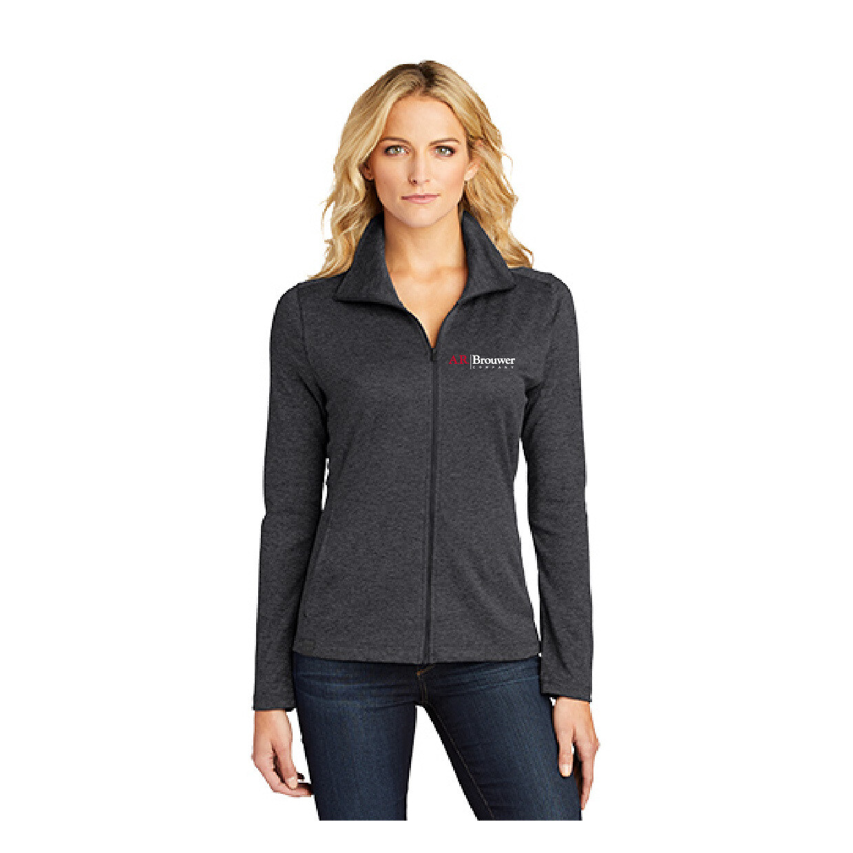 Soft Ladies Full Zip Jacket- Black Soft Ladies Full Zip Jacket- Black