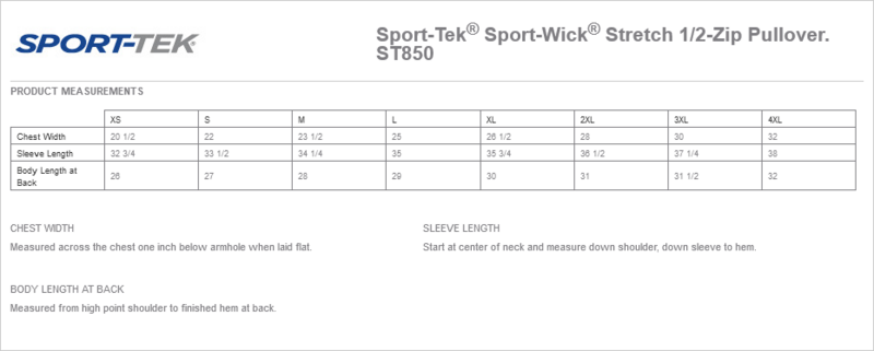 Sport-Tek Stretch 1/2-Zip Pullover (Black)