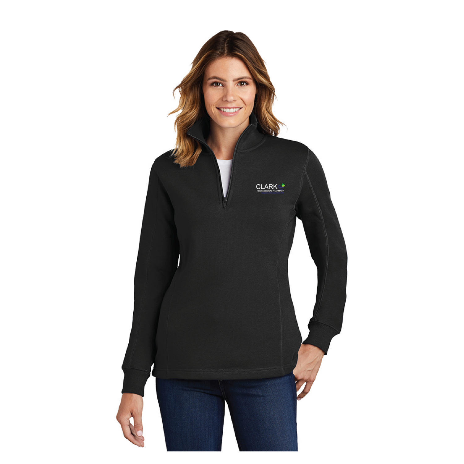 Ladies Sport-Tek 1/4-Zip Sweatshirt (Black) Ladies Sport-Tek 1/4-Zip Sweatshirt (Black)