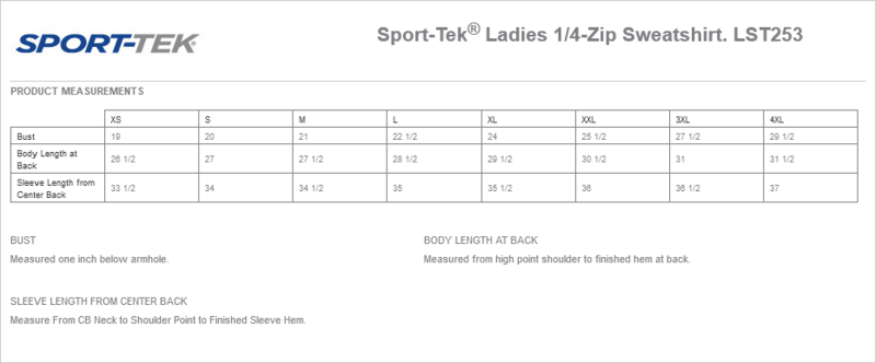 Ladies Sport-Tek 1/4-Zip Sweatshirt (Athletic Heather)