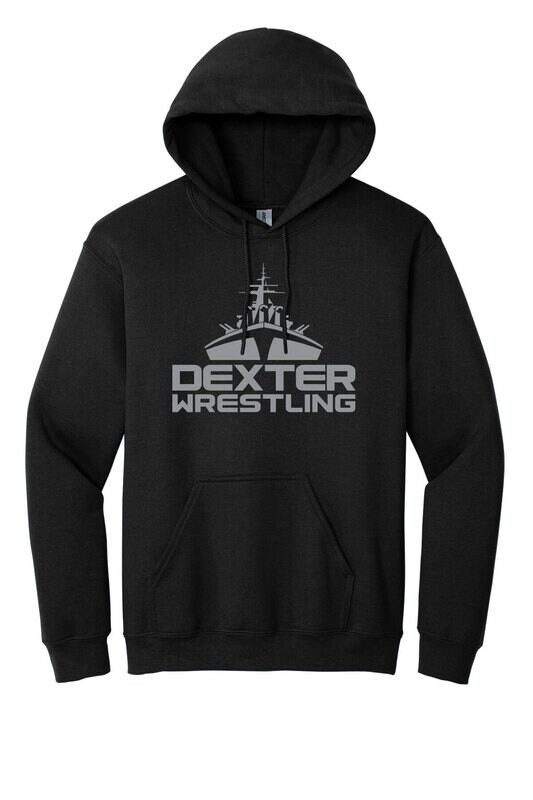 Cotton Hooded Sweatshirt (Youth Available)- Black
