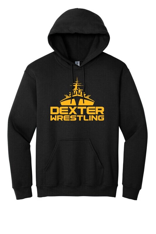 Cotton Hooded Sweatshirt (Youth Available)- Black