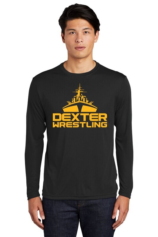 Sport-Tek Long Sleeve Performance Tee (Youth Available)- Black