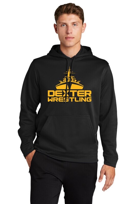 Sport-Tek Fleece Hooded Pullover (Youth Available)- Black
