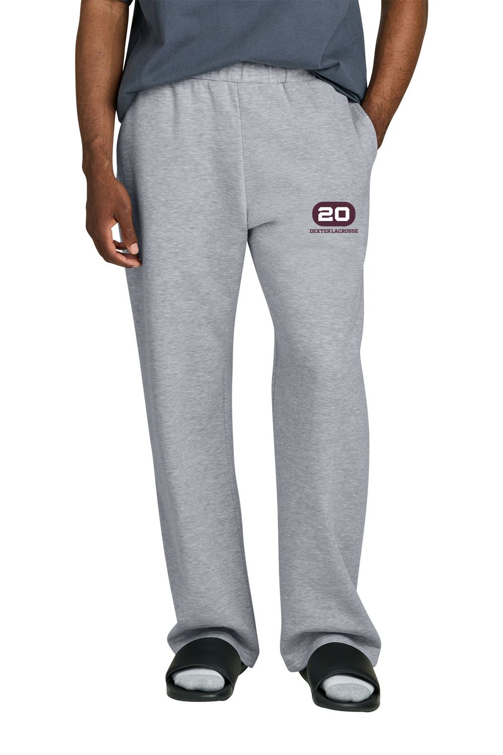[OPTIONAL TEAM GEAR] District VIT Fleece Open Bottom Sweatpant- Light Grey