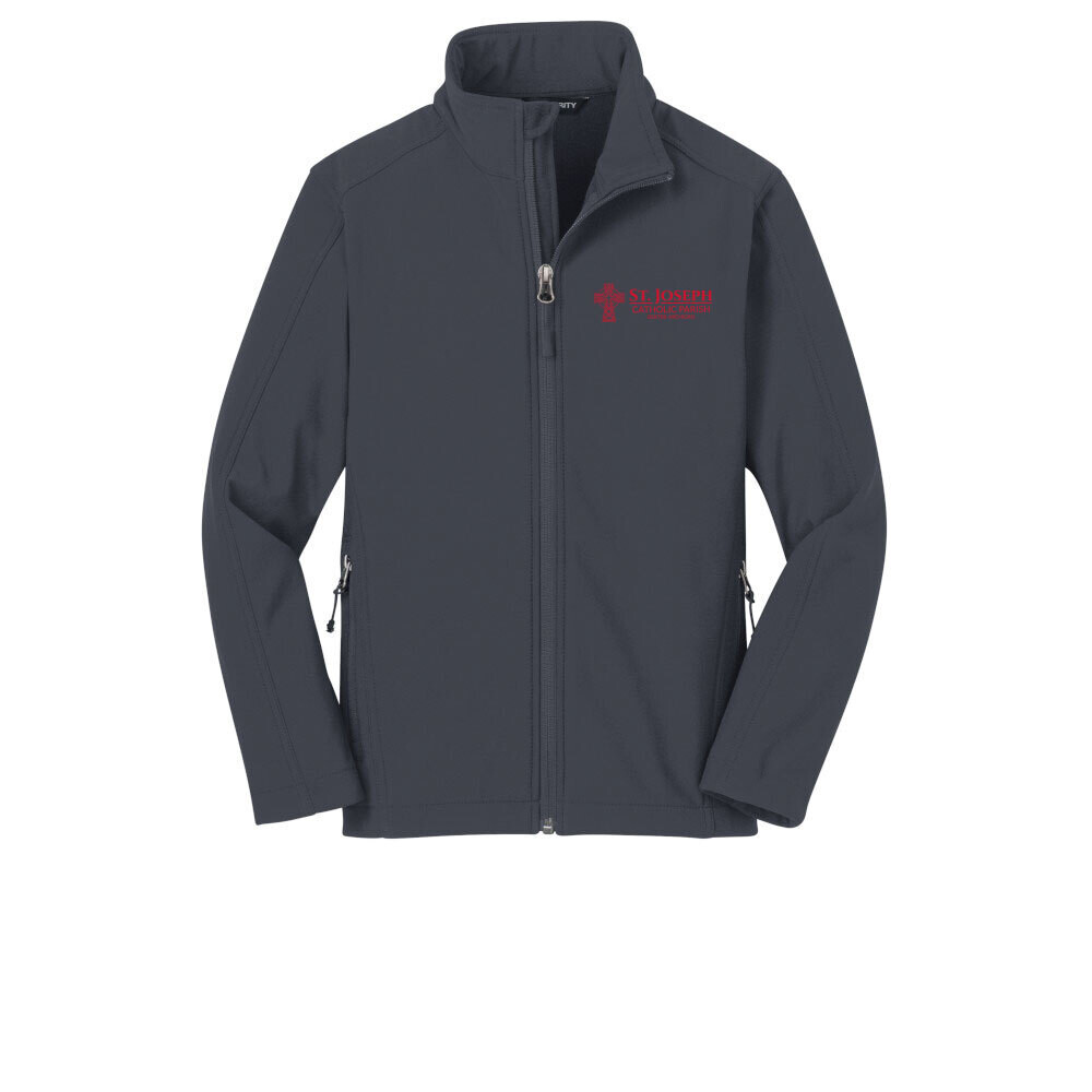 Youth Core Soft Shell Jacket- Dark Grey Youth Core Soft Shell Jacket- Dark Grey