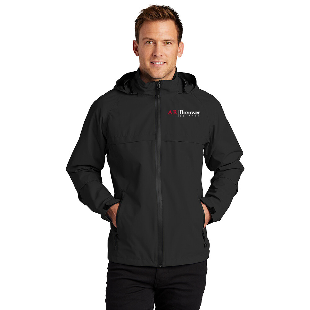 Port Authority Waterproof Jacket- Black Port Authority Waterproof Jacket- Black